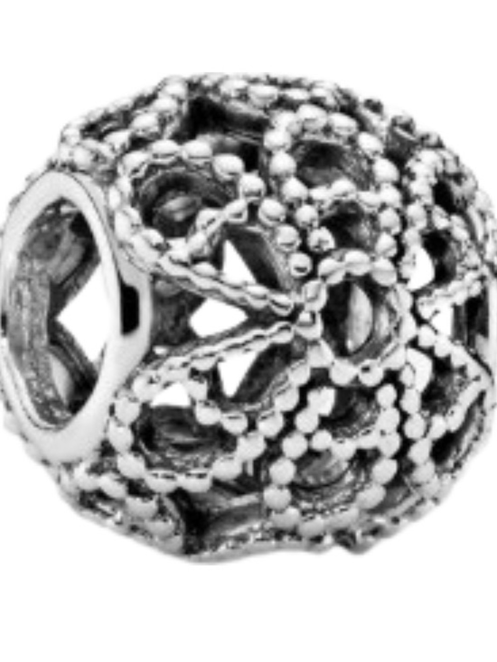 Openworks Beaded Flower Charm